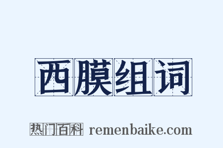 西膜组词是什么意思的图片